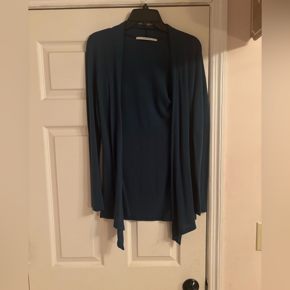 41 Hawthorn Teal Open Front Cardigan